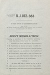 H. J. RES. 383