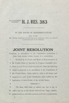 H. J. RES. 383