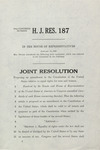 H. J. RES. 187 by Florence P. Dwyer
