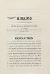 H. RES. 915