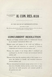 H. CON. RES. 818 by Florence P. Dwyer