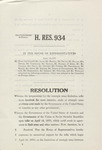 H. RES. 934 by Florence P. Dwyer