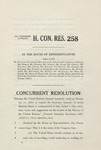 H. CON. RES. 258 by Florence P. Dwyer