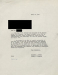 Letter to organization at a New Jersey university by Florence P. Dwyer