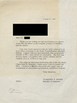 Letter to office supply company executive by Florence P. Dwyer