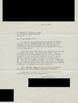 Letter from butcher and meat packing industry labor union