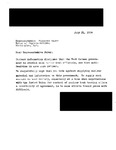 Letter from Union, New Jersey constituents