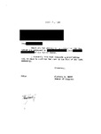Letter to a New York member of the Propeller Club by Florence P. Dwyer