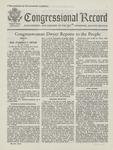 Congressional Record, Congresswomen Dwyer Reports to the People by Florence P. Dwyer