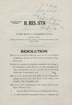 H. RES. 578 by Robert Winthrop Kean