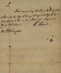 William Alexanders order in favor of Daniel Campbell for Peter Van Brugh Livingston, October 20, 1755