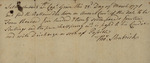 Thomas Shubrick to Samuel Grove, March 23, 1771