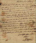 John Walker to James Brown, June 19, 1797