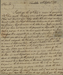 Daniel DeSaussure to John Kean, September 25, 1789 by Daniel DeSaussure