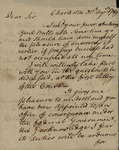 Henry William DeSaussure to John Kean, August 31, 1789 by Henry William DeSaussure