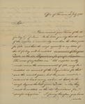 Robert Morris to George Abbott Hall, July 10, 1783 by Robert Morris