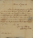 Stephen Drayton to John Kean, October 20, 1783 by Stephen Drayton