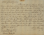 Affidavit of Alexander Chisolm Reporting a Burglary, February 14, 1784