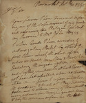 John Baylor to Alexander Donald, October 30, 1785