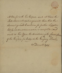 Joseph Nourse to John Kean, December 23, 1785