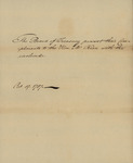 Board of Treasury to John Kean, October 19, 1787