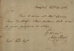 John Kean to Jacob Read, February 26, 1788 by John Kean