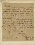 John Kean to Jacob Read, March 5, 1788