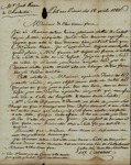 Bartholomew Corvaisier to John Kean, April 18, 1788 by Bartholomew Corvaisier