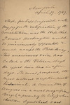 Robert Barnwell to Unknown Person, April 19, 1789