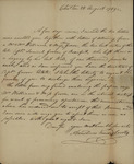 Arnoldus Vanderhorst to John Kean, August 28,1789