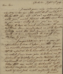 John Faucheraud Grimke to John Kean, September 17, 1789 by John Faucherand Grimke