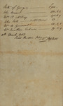 Account List by William Stephens, March 10, 1783 by William Stephens