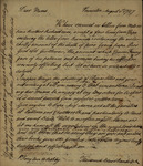 Theodorick Bland Randolph and Jack Randolph to their Mother and St. George Tucker, August 1, 1786 by Theodorick Bland Randolph and Jack Randolph