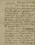 Henry William DeSaussure to John Kean, October 20, 1791 by Henry William DeSaussure