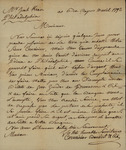 Corvaisier Benoist and Company to John Kean, April 10, 1792