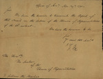 Draft to the Speaker of the House from John Kean, April 29, 1790 by John Kean