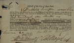 Brockholst Livingston with Asa Rosetter Customs Form, October 20, 1797