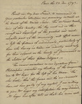 Lewis William Otto to John Kean, December 23, 1792