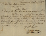 John Morel to Peter Schermerhorn, March 14, 1795