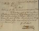 John Morel to Peter Schermerhorn, March 14, 1795 by John Morel