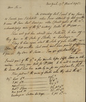 Philip Livingston to John Kean, March 17, 1795