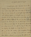 Ann L. Bayard to Susan Kean, April 15, 1795