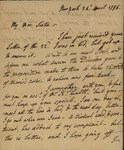 Philip Livingston to Susannah Kean, April 24, 1795 by Philip Livingston