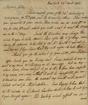 Philip Livingston to Susannah Kean, April 27, 1795 by Philip Livingston