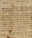 Philip Livingston to Attorney General of U.S. William Bradford, May 6, 1795 by William Bradford