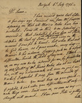 Philip Livingston to Susan Kean, July 6, 1795