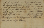 Gustavus Risberg from Susan Kean, July 9, 1795