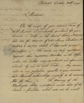 Gustavus Risberg to Susan Kean, October 30, 1795