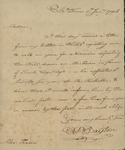 E.B. Dayton to Susan Kean, January 11, 1796 by Elias Dayton