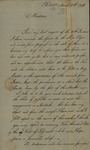 Gustavus Risberg to Susan Kean, March 20, 1796